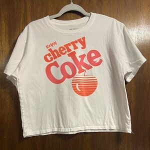 Cherry Coke Cropped Graphic Tee